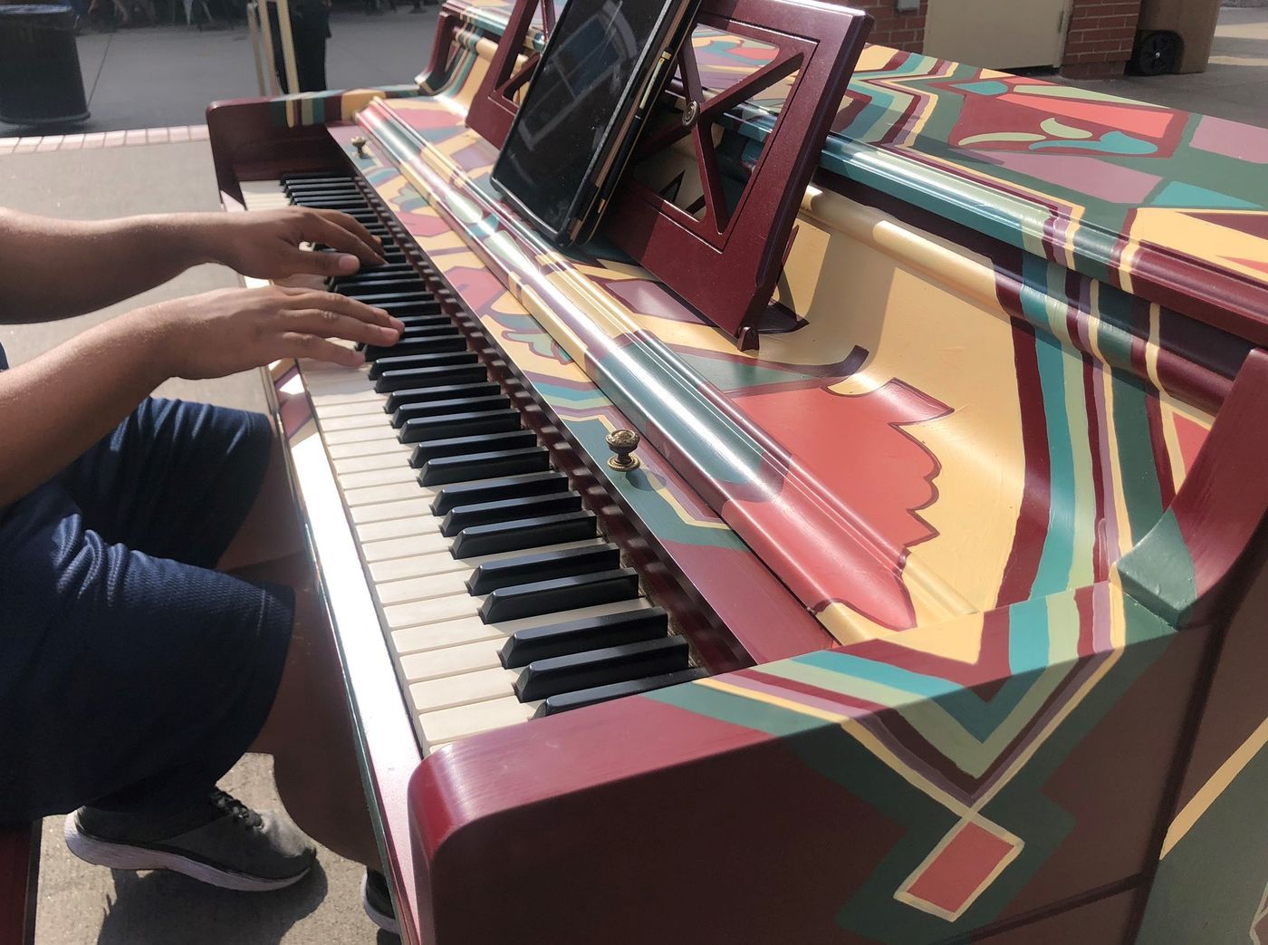 Featured image for “Painted, playable pianos make public debut in Downtown Knoxville”