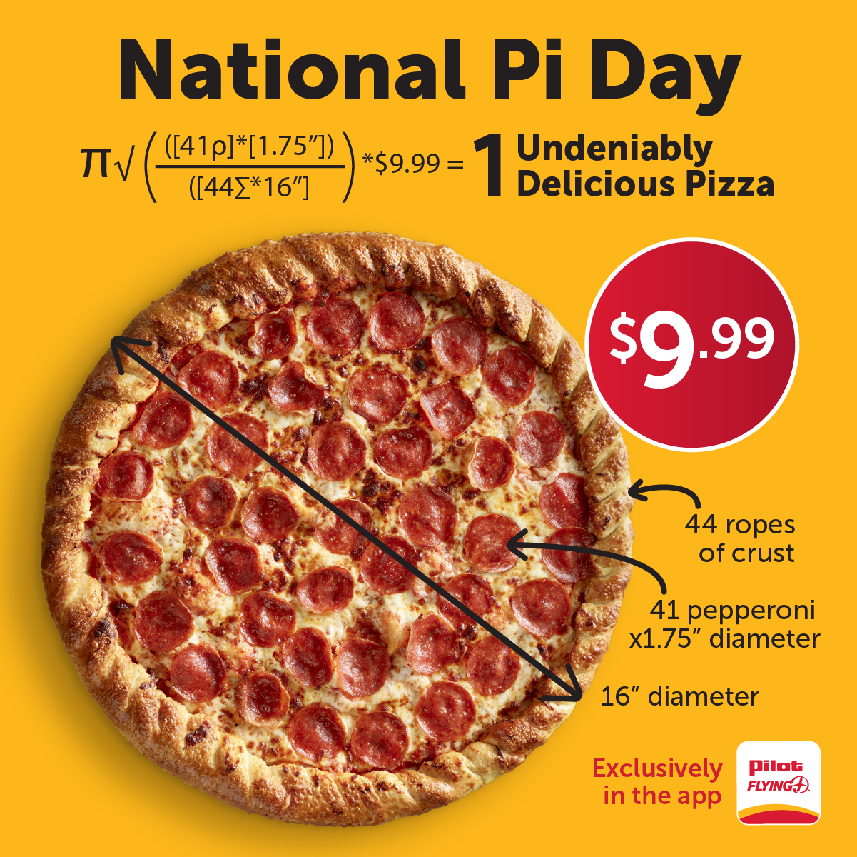 Featured image for “Enjoy discounted pizza pies on National Pi Day from Pilot Flying J”