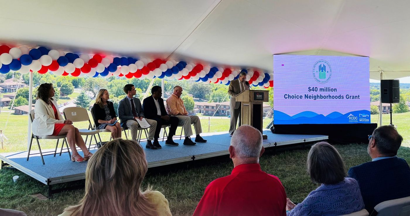 Featured image for “KCDC celebrates presentation of $40 million grant with Western Heights community”