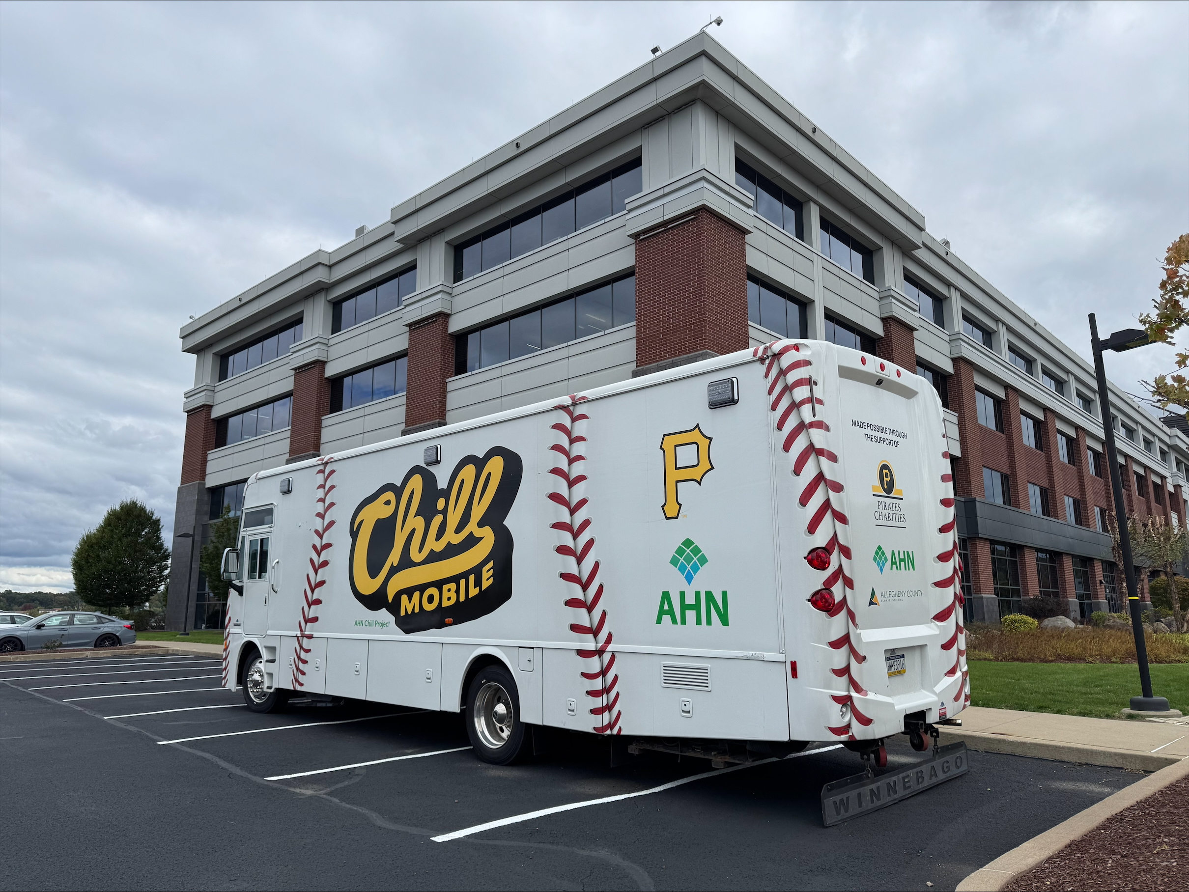 Featured image for “South College Pittsburgh partners with Allegheny Health Network and Pirates Charities to bring AHN Chill Mobile™ to on-campus, online students”