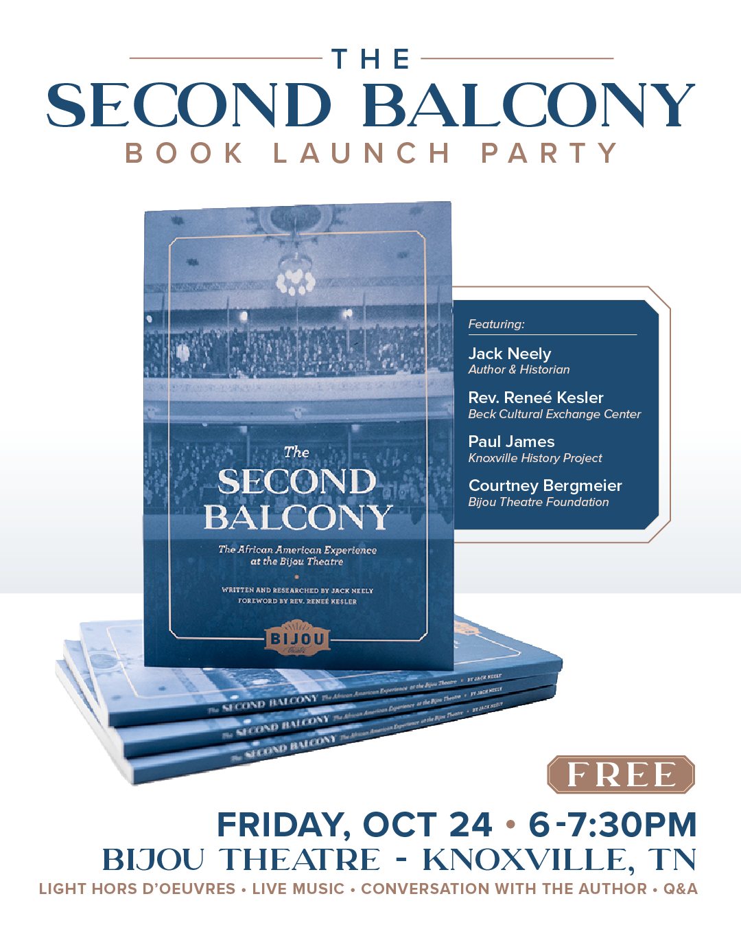 Featured image for “Bijou Theatre to host free book launch party on history of second balcony”